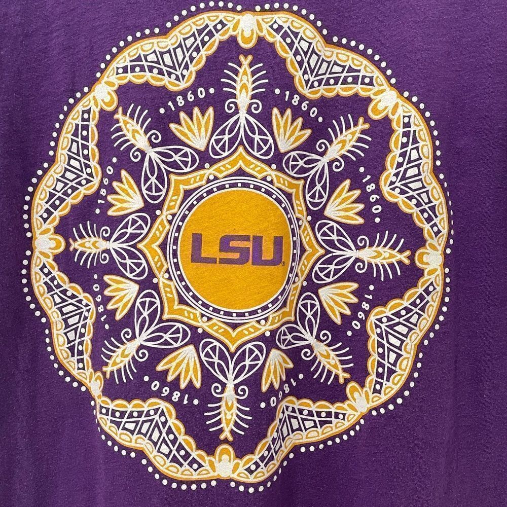 LSU Pressbox Purple tee. Size Medium - Picture 2 of 4